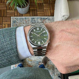 Citizen Tsuyosa Automatic Camouflage Green Dial Silver Steel Strap Watch For Men - NJ0159-86X Buy Now By Citizen