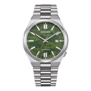 Citizen Tsuyosa Automatic Camouflage Green Dial Silver Steel Strap Watch For Men - NJ0159-86X Buy Now By Citizen