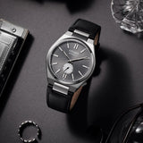 Citizen Tsuyosa Automatic Grey Dial Black Leather Strap Watch for Men - NK5010-01H Buy Now By Citizen