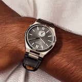 Citizen Tsuyosa Automatic Grey Dial Black Leather Strap Watch for Men - NK5010-01H Buy Now By Citizen