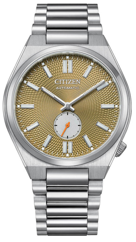 Citizen Tsuyosa Automatic Titanium Yellow Dial Silver Steel Strap Watch For Men - NK5010-51X Buy Now By Citizen