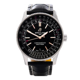 Breitling Automatic 41mm Black Dial Black Leather Strap Watch for Men - A17326241B1P1 Buy Now By Breitling