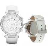 Michael Kors Parker White Dial White Leather Strap Watch for Women - MK2277 Buy Now By Michael Kors