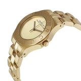 Marc Jacobs Blade Gold Dial Gold Steel Strap Watch for Women - MBM3126 Buy Now By Marc Jacobs