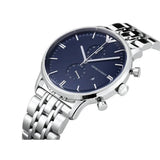 Emporio Armani Gianni Chronograph Blue Dial Silver Steel Strap Watch For Men - AR1648 Buy Now By Emporio Armani