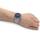 Emporio Armani Diver Quartz Blue Dial Silver Steel Strap Watch For Men - AR11339 Buy Now By Emporio Armani