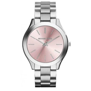 Michael Kors Slim Runway Quartz Pink Dial Silver Steel Strap Watch For Women - MK3380 Buy Now By Michael Kors