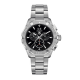 Tag Heuer Aquaracer Chronograph Black Dial Silver Steel Strap Watch for Men - CAY1110.BA0927 Buy Now By Tag Heuer