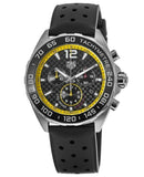 Tag Heuer Formula 1 Chronograph Black Dial Black Rubber Strap Watch for Men - CAZ101AC.FT8024 Buy Now By Tag Heuer