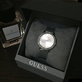 Guess Chelsea Quartz Silver Dial Silver Mesh Strap Watch For Women - W0647L6 Buy Now By Guess