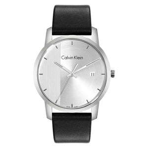Calvin Klein City Silver Dial Black Steel Strap Watch for Men - K2G2G1CX Buy Now By Calvin Klein