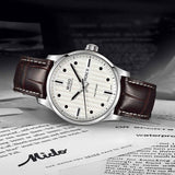 Mido Multifort Automatic Silver Dial Black Leather Strap Watch For Men - M005.430.16.031.80 Buy Now By Mido