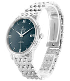 Omega De Ville Prestige Co-Axial Orbis Blue Dial Silver Steel Strap Watch for Men - 424.10.40.20.03.001 Buy Now By Omega