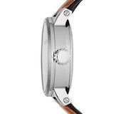 Fossil Boyfriend Automatic Skeleton Silver Dial Brown Leather Strap Watch for Women - ME3109 Buy Now By Fossil