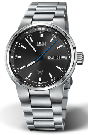Oris Williams Day Date Black Dial Silver Steel Strap Watch for Men - 0173577404154-0782450S Buy Now By Oris