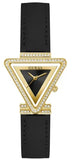Guess Fame Quartz Black Dial Black Leather Strap Watch For Women - GW0504L5 Buy Now By Guess