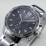 Tissot Quickster Chronograph Black Dial Silver Steel Strap Watch For Men - T095.417.11.067.00 Buy Now By Tissot