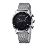 Calvin Klein City Chronograph Black Dial Silver Mesh Bracelet Watch for Men - K2G27121 Buy Now By Calvin Klein