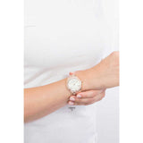 Guess Cosmo Diamonds Silver Dial Rose Gold Steel Strap Watch For Women - GW0033L3 Buy Now By Guess