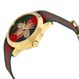 Gucci G Timeless Quartz Green & Red Dial Green & Red NATO Strap Watch For Men - YA126487A Buy Now By Gucci