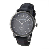 Burberry The Classic Round Horseferry Black Dial Black Leather Strap Watch for Men - BU10010 Buy Now By Burberry