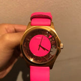 Marc Jacobs Henry Skeleton Pink Dial Pink Leather Strap Watch for Women - MBM1243 Buy Now By Marc Jacobs