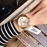 Michael Kors Brecken Chronograph Gold Dial Gold Steel Strap Watch For Women - MK6366 Buy Now By Michael Kors