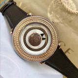 Versace V Metal Icon Quartz Silver Dial Brown Leather Strap Watch For Men - VQL010015 Buy Now By Versace