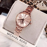Michael Kors Portia Analog Quartz Rose Gold Dial Rose Gold Steel Strap Watch For Women - MK3839 Buy Now By Michael Kors