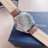Tommy Hilfiger Oliver Quartz White Dial Brown Leather Strap Watch for Men - 1791304 Buy Now By Tommy Hilfiger