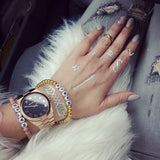 Michael Kors Channing Black Dial Rose Gold Steel Strap Watch For Women - MK5937 Buy Now By Michael Kors