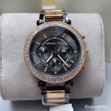 Michael Kors Parker Chronograph Grey Dial Two Tone Steel Strap Watch For Women - MK6440 Buy Now By Michael Kors