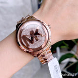 Michael Kors Runway Mercer Quartz Rose Gold Dial Rose Gold Steel Strap Watch For Women - MK6736 Buy Now By Michael Kors