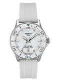 Tissot Seastar 1000 Mother of Pearl White Dial White Rubber Strap Watch for Women - T120.210.17.116.00 Buy Now By Tissot