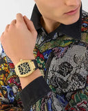 Philipp Plein Hexagon Phantom Black Dial Black Silicone Strap Watch For Men- PWPUA0424 Authentic Buy Shop Now
