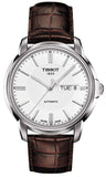 Tissot Automatics III Steel White Dial Brown Leather Strap Watch For Men - T065.430.16.031.00 Buy Now By Tissot