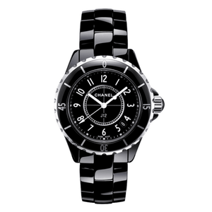 Chanel J12 Quartz Ceramic Black Dial Black Steel Strap Watch for Women - J12 H0682 Buy Now By Chanel
