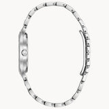 Bulova Crystal Collection Silver Dial Silver Steel Strap Watch for Women - 96L243 Buy Now By Bulova