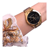 Michael Kors Slim Runway Black Dial Gold Steel Strap Watch for Women - MK3803 Buy Now By Michael Kors