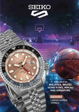 Seiko 5 Sports GMT Thong Sia Limited Edition Brown Dial Silver Steel Strap Watch for Men - SSK043K1 Buy Now By Seiko