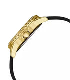 Guess Swirl Quartz Black Dial Black Silicone Strap Watch for Women - W1096L3 Buy Now By Guess