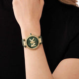 Michael Kors Parker Green Dial Green Leather Strap Watch For Women - MK4724 Buy Now By Michael Kors