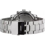 Guess Horizon Chronograph Quartz Black Dial Silver Steel Strap Watch For Men - W0379G1 Buy Now By Guess