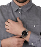 Emporio Armani Luigi Analog Black Dial Silver Mesh Bracelet Watch For Men - AR11272 Buy Now By Emporio Armani