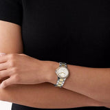 Michael Kors Camille Multifunction Silver Dial Two Tone Steel Strap Watch For Women - MK6982 Buy Now By Michael Kors