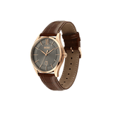 Hugo Boss Ambassador Grey Dial Brown Leather Strap Watch for Men - 1513387 Buy Now By Hugo Boss