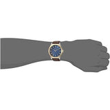 Armani Exchange Nico Quartz Blue Dial Brown Leather Strap Watch For Men - AX2334 Buy Now By Armani Exchange