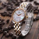 Mido Baroncelli III Automatic Mother of Pearl White Dial Two Tone Steel Strap Watch For Women - M7600.9.69.1 Buy Now By Mido