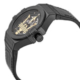 Maserati Potenza Skeleton Limited Edition Black Dial Black Leather Strap Watch For Men - R8821108027 Buy Now By Maserati