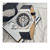 Maserati Potenza Automatic Black Dial Black Leather Strap Watch For Men - R8821108038 Buy Now By Maserati